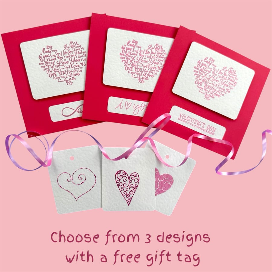 Pink valentines cards, hearts and love, infinity, hugs, kisses, I love you 