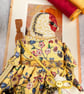 Sappho,  A Tiny Hand Embroidered Goldfinch Folk Art Doll - Image 9