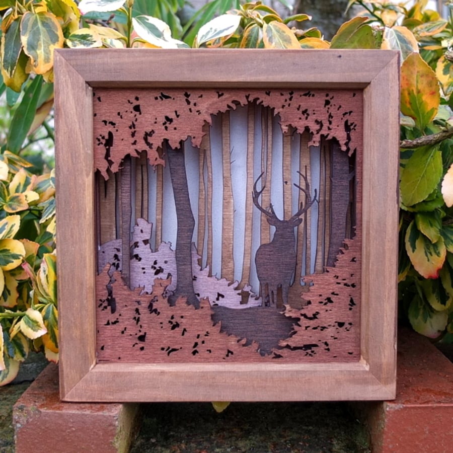 Hideaway! - Wooden 3D Laser Cut Picture 