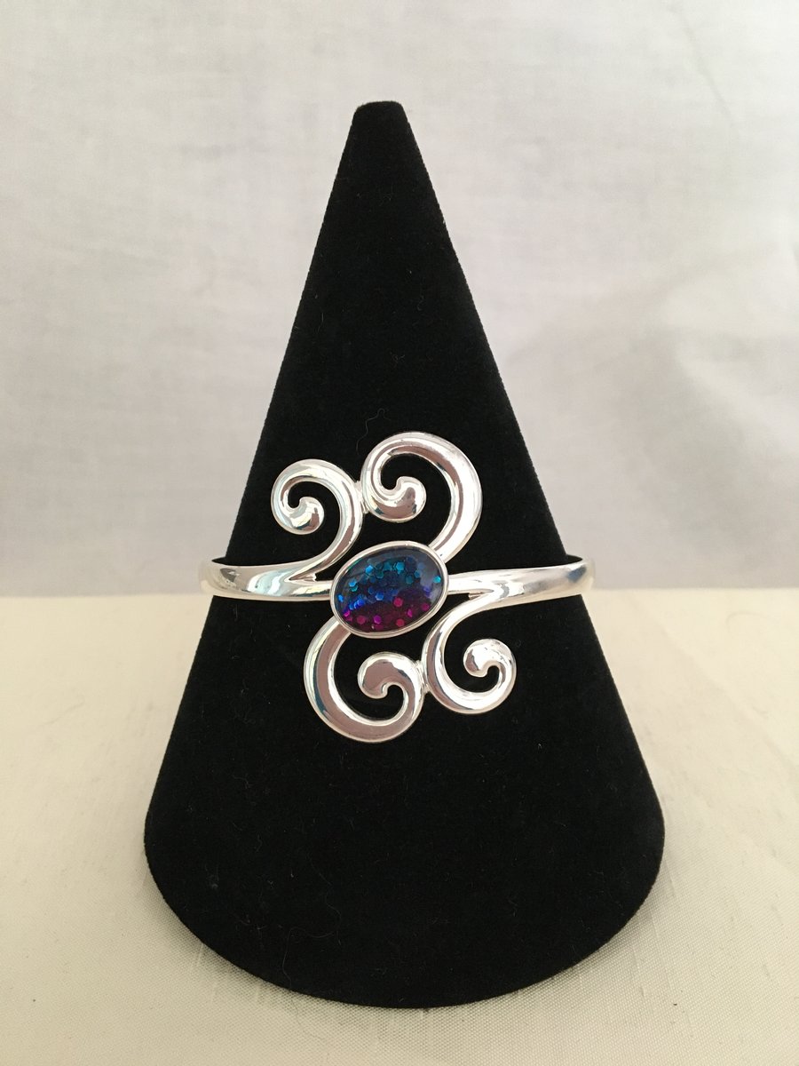 Swirly Tricolour Bangle