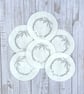 Pack of Christmas wreath embroidery stickers. Christmas craft idea - Image 3