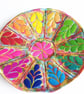 Teacup and Saucer Textile Art Free Machine Embroidery  - Image 3