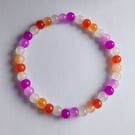 Lesbian Pride Bead Bracelet