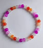 Lesbian Pride Bead Bracelet