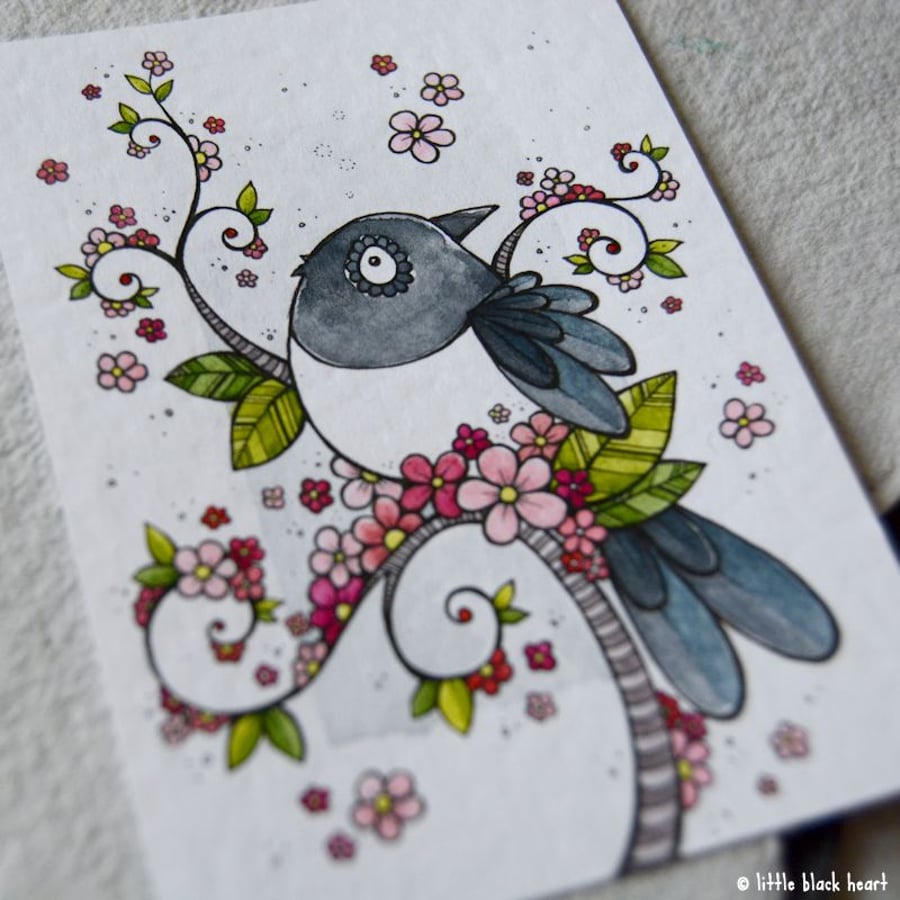 mister magpie - original aceo