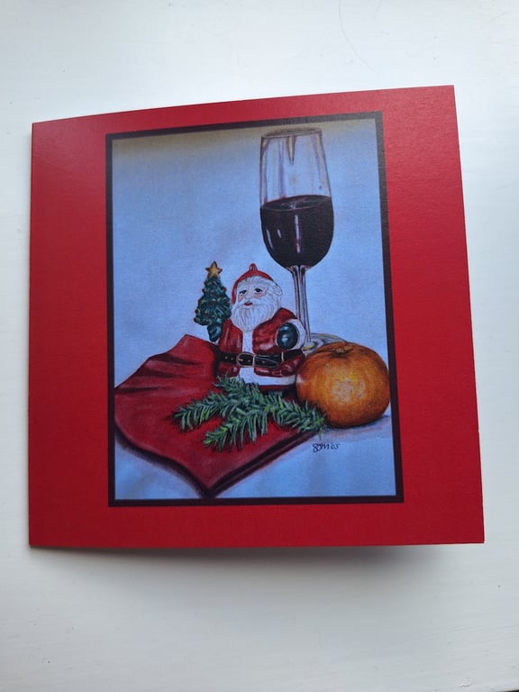 Christmas Cheer-An Original Christmas Card from my own Handpainted Design