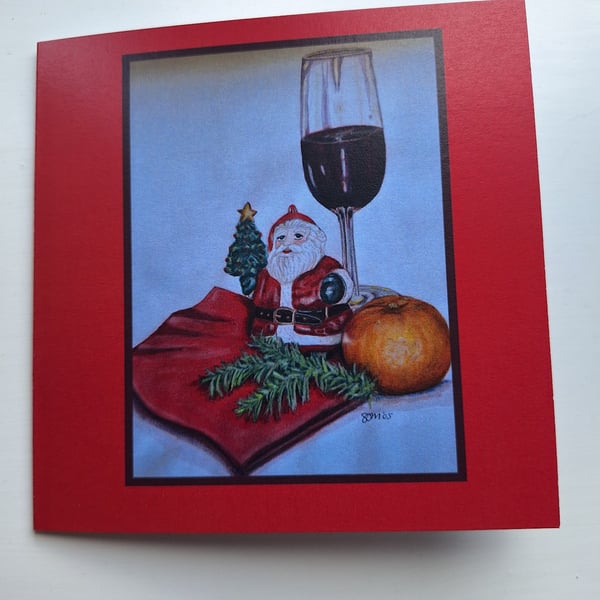 Christmas Cheer-An Original Christmas Card from my own Handpainted Design