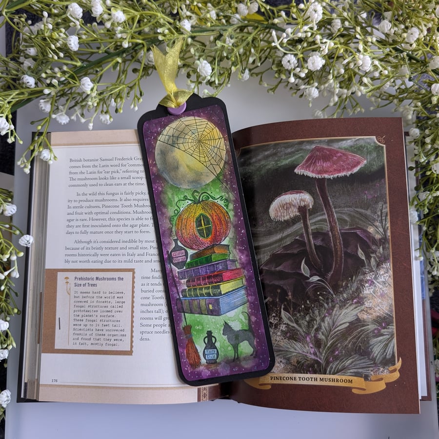 Magic of the Night themed handcrafted Bookmark