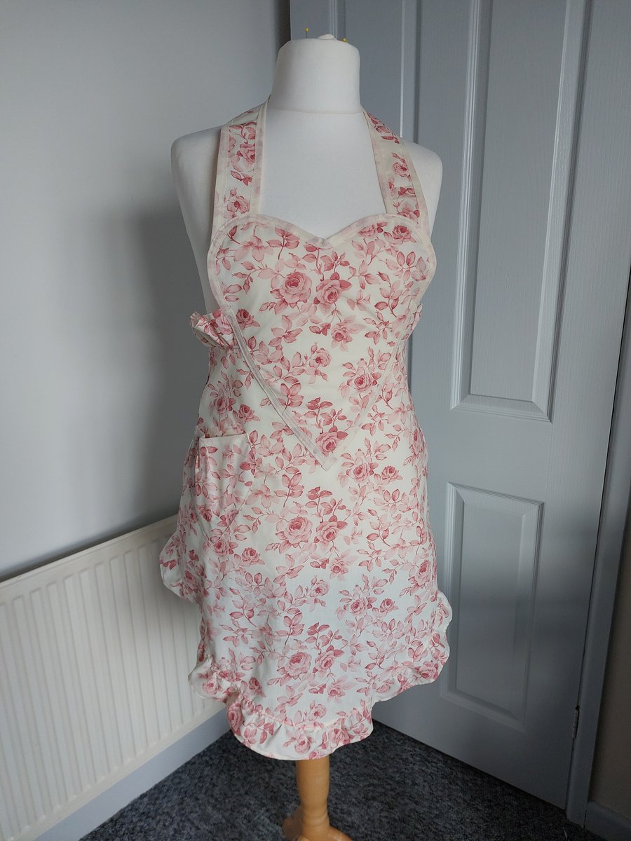 1940's retro style sweetheart apron 