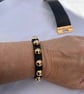 Stunning twist lock clasp cuff set, Italian leather, hand made, bespoke couture  - Image 4