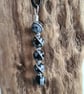 Handmade 925 Silver & Snowflake Obsidian Necklace Pendant Chain & Gift Boxed - Image 1
