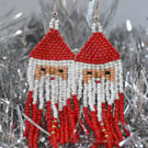 Long Santa Tassel Beadwork Earrings - Skin Tone No. 2