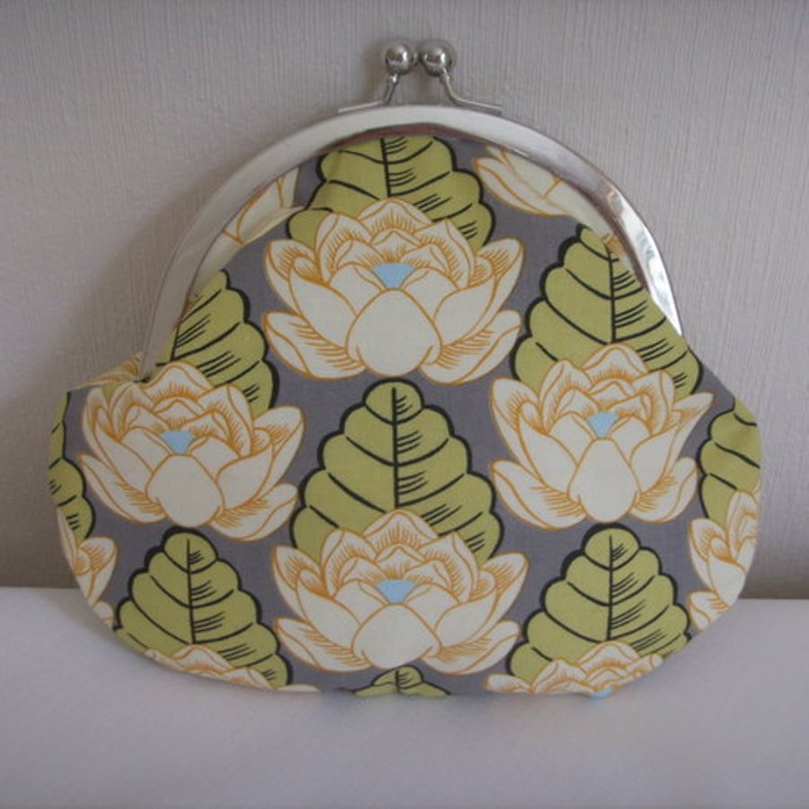 Amy Butler Lotus Flower  Clutch Bag/Purse