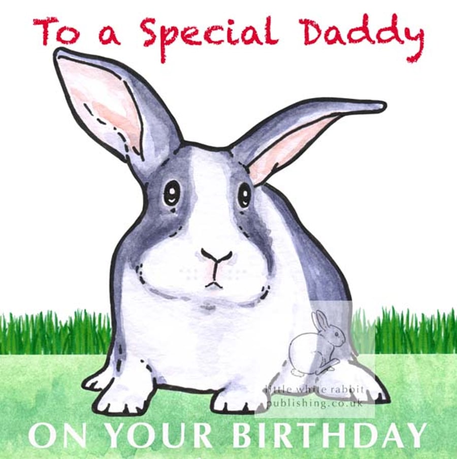 Hector the Rabbit - Special Daddy Birthday Card