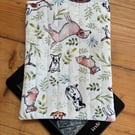 Dog Print Quilted Fabric Sleeve For 6” Kindle Paperwhite 
