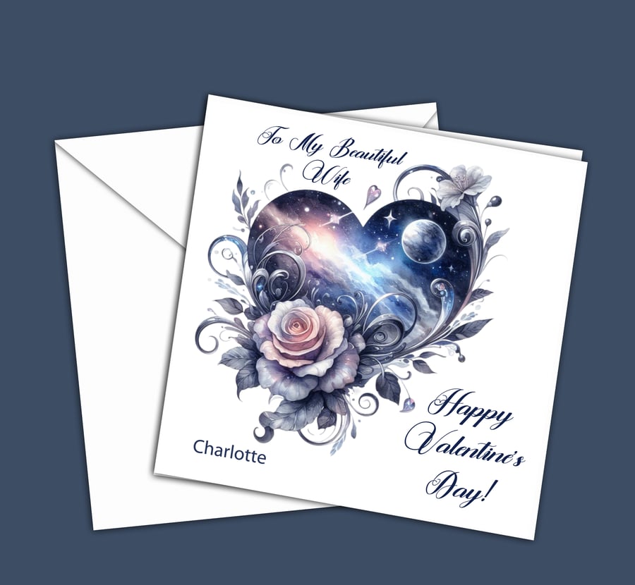 Personalised Valentine's Card - Wife, Husband, Girl Boyfriend, Fiance, Fiancee