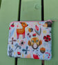 Quilted Woodland Animals Coin Purse with Pink zip - Image 2