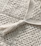Crocheted Cream Granny Square Blanket in Cream - Image 2