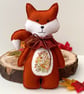 Decorative felt fox, hand sewn woodland fox, hanging decoration  - Image 6