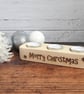 Tea Light Candle Holder - Christmas Wood Candle - Image 6