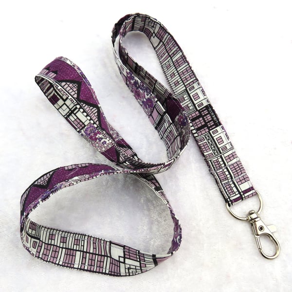 Liberty Tana Lawn lanyard, with swivel lobster clip, Liberty Belle