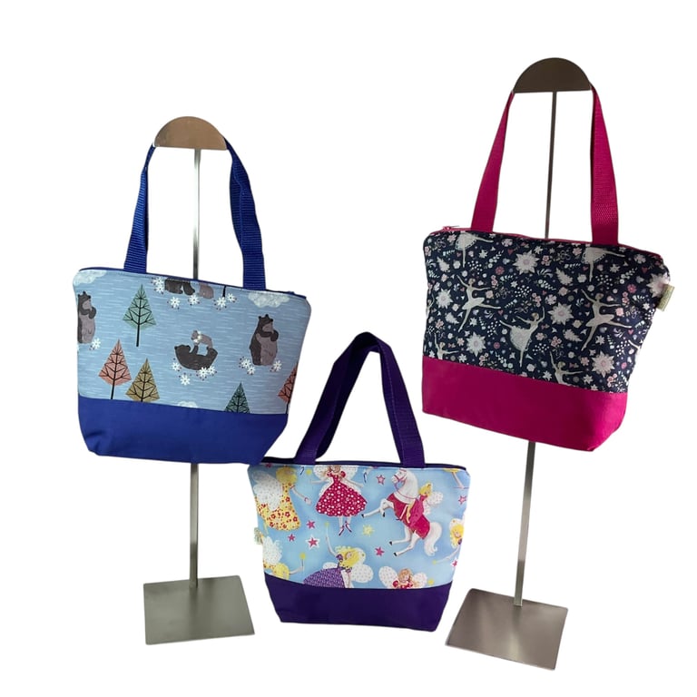 Childrens ballerina toiletries bag with wipe clean lining and handles , girls 