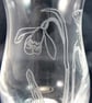 small bud vase ( snowdrop and butterfly) ,lead crystal - Image 6