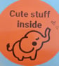 50 'Cute Stuff Inside' Thermal Printed Stickers (EO)