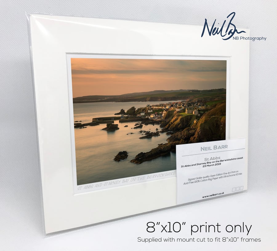 St Abbs & Starney Bay Berwickshire Scotland - A5 (10" x 8") Unframed Print