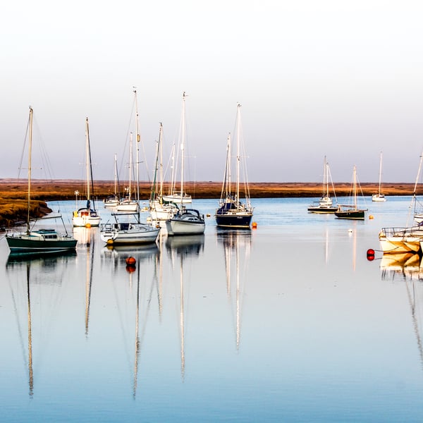 Norfolk Coastline Wells-next-Sea - Seascape Photography - Mounted Photograph 