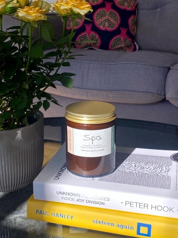 Spa Soy Wax Aromatherapy Candle with essential oils