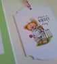 Birthday Card and gift tag set. Cricket. Sport. Ref 433 - Image 3