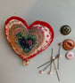 Love heart brooch - Image 1
