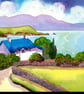 Angelsey Cottage, North Wales, Original Watercolour, in 14 x 11'' Mount