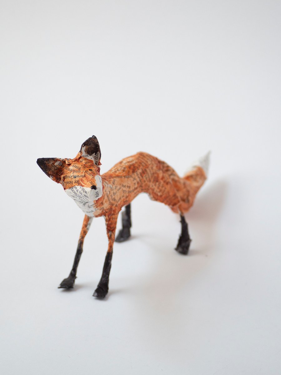 Nash Standing Paper Mache Fox