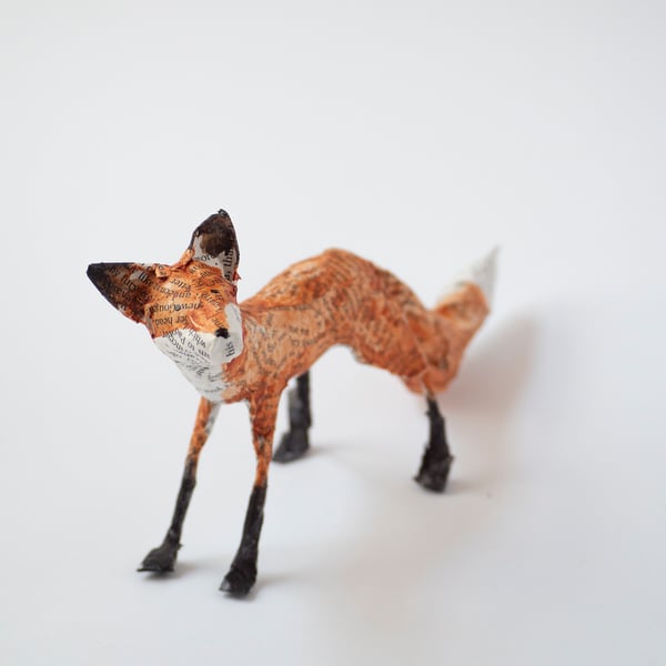 Nash Standing Paper Mache Fox