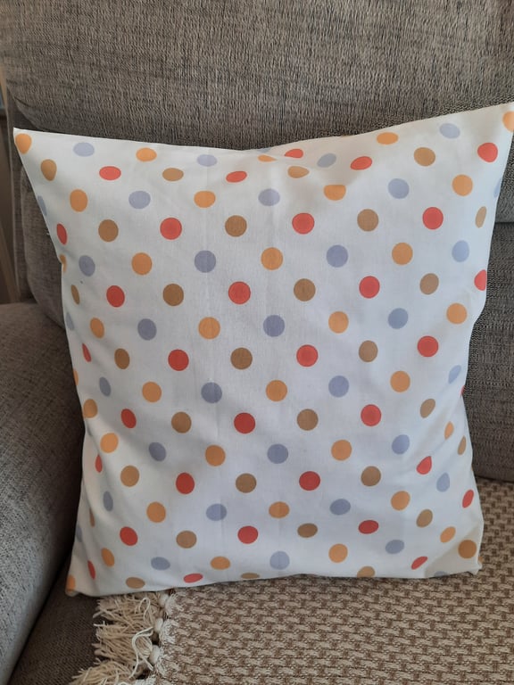 Polka Dot Handmade Cushion Cover