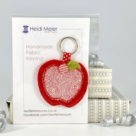 Apple felt keyring - teacher thank you gift