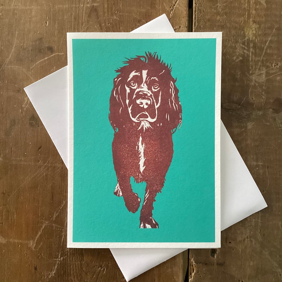 Spaniel Card perfectly imperfect 