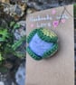 Crochet Cauliflower brooch - Image 3