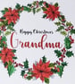 Grandma Christmas card, Christmas card for grandma, nana card for Christmas, poi - Image 6