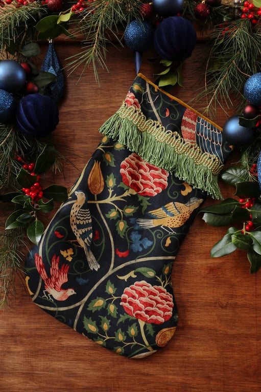 William Morris Christmas Stocking Seasons By May Green
