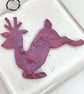 Fused Glass Copper Reindeer Hanging - Image 4