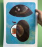 Hand Eye Donkey A3 poster-print - Image 2
