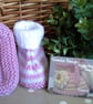 SALE Baby Girl's Hand Knitted Two Pair Pack Booties  3-9 months size - Image 5