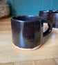 Set of 6 dark chocolate glazed stoneware mugs  - Image 2