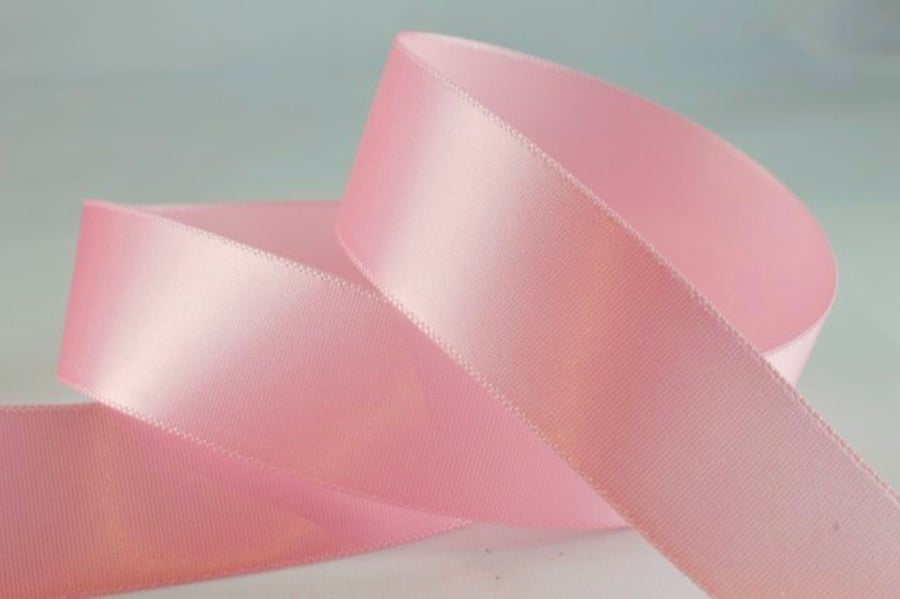 Pink double satin ribbon 50mm x 2 metres 