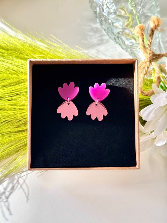 Modern Abstract Shell Earrings
