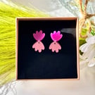 Modern Abstract Shell Earrings