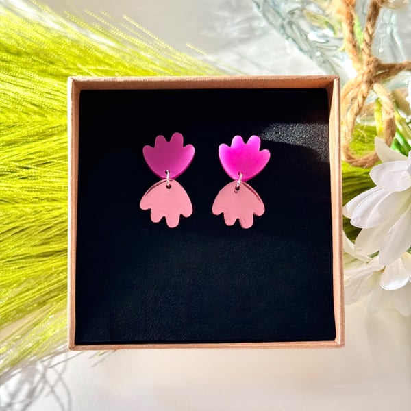 Modern Abstract Shell Earrings